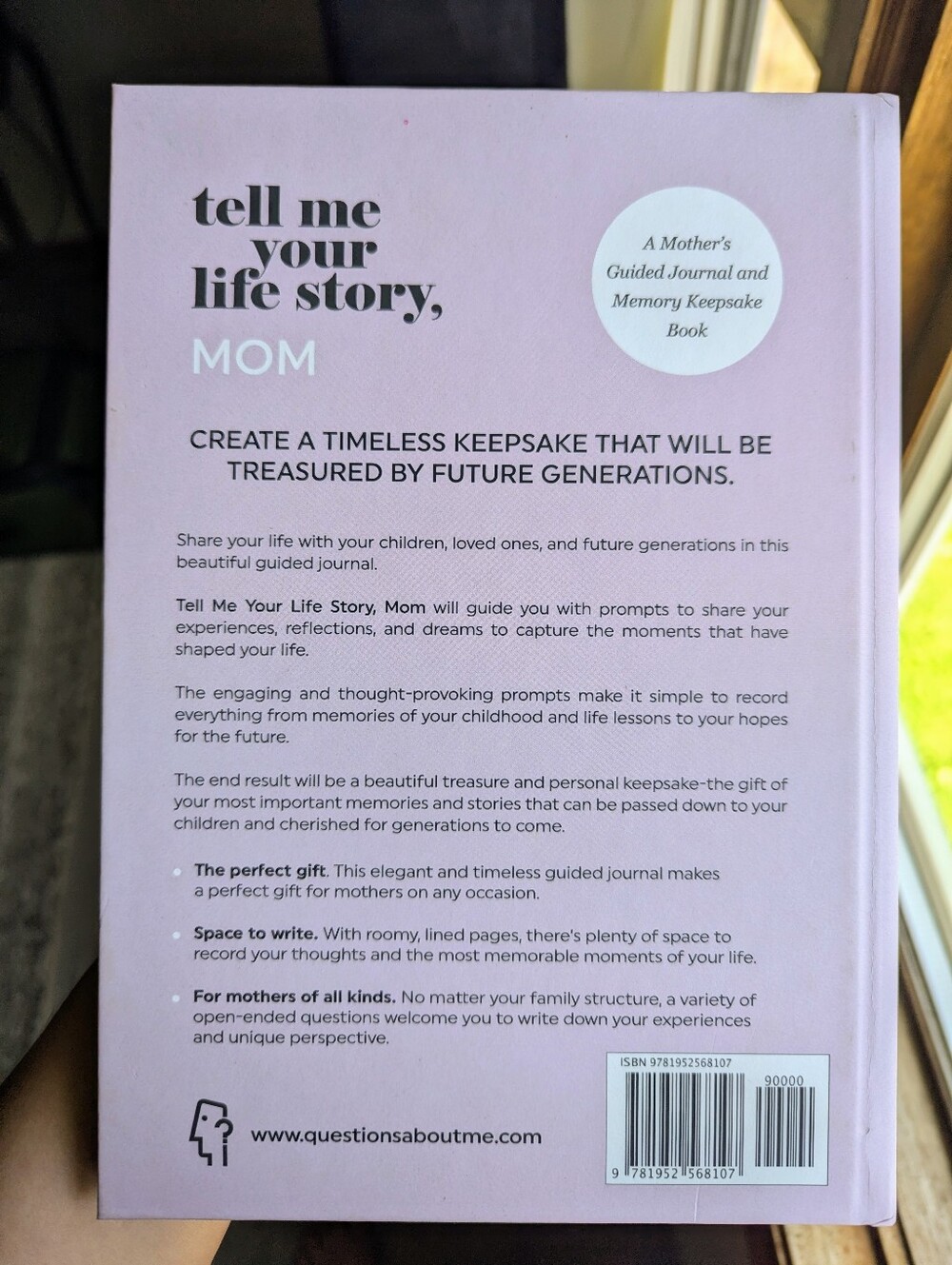Tell Me Your Life Story, Mom - Guided Memory Journal - Picture 2 of 6